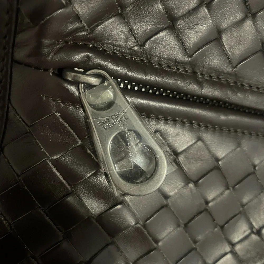 Bottega Veneta Mens Brown Briefcase